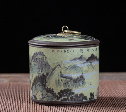 LIONRHK TEA - Yixing Zisha Portable Mini Tea Canister, 195ml