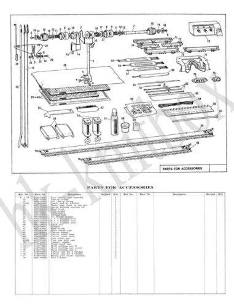 KH860 4.5mm 5.6 Gauge Punch Card Knitting Machine Same as Brother KH860