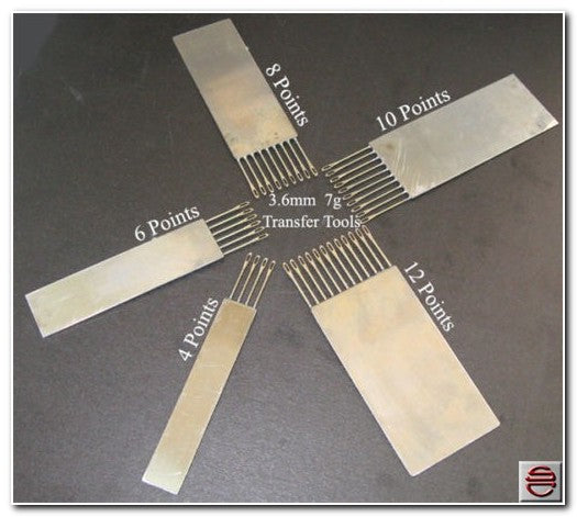 Herramientas de transferencia (4.6.8.10.12) para máquina de tejer de 3,6 mm