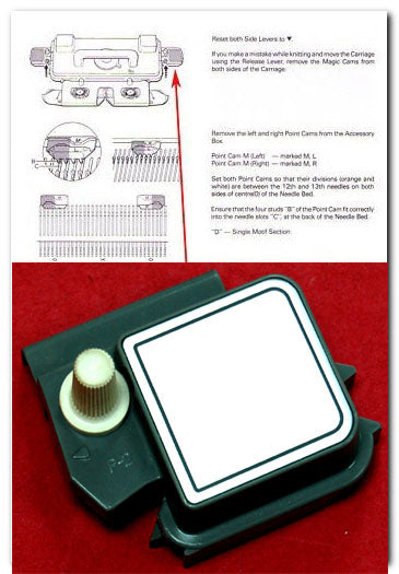 UNIDAD DE CÁMARA MÁGICA R PARA MÁQUINA DE TEJER SINGER/SILVER/STUDIO 0716