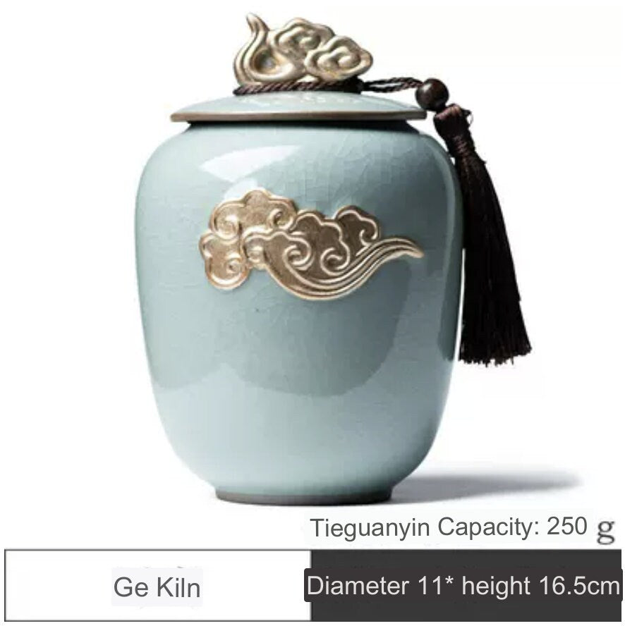 LIONRHK TEA - Ceramic Airtight Tea Jar