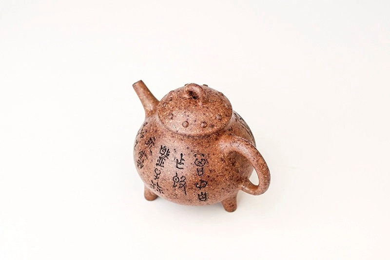 LIONRHK TEA - Carved poem orchid tripod tripod, Raw ore old section mud, 160cc