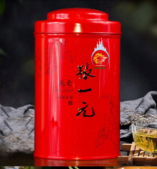 LIONRHK TEA - [Flower Tea] Jasmine Tea 100g/can Chinese Red Can (with gift bag)