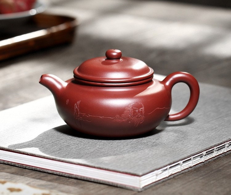 LIONRHK TEA - Yixing Zisha Clay Teapot, Dahongpao Antique 290cc