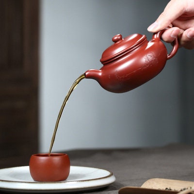 LIONRHK TEA - Yixing Zisha Clay Teapot, Dahongpao Antique 290cc