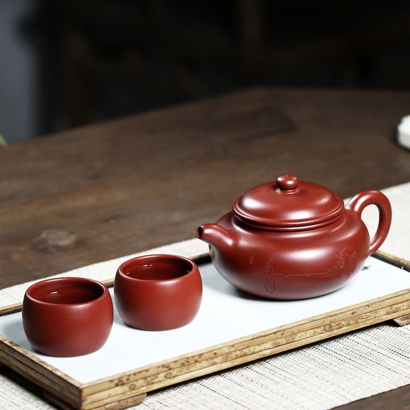 LIONRHK TEA - Yixing Zisha Clay Teapot, Dahongpao Antique 290cc