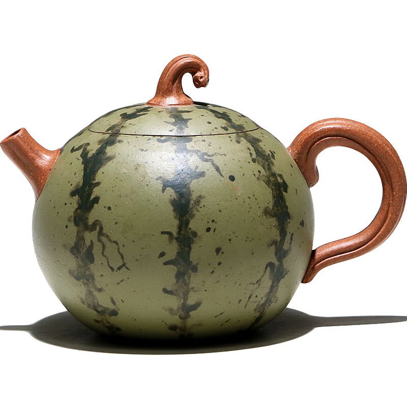 LIONRHK TEA - Yixing Zisha Clay Teapot, Watermelon Tea Pot 150cc