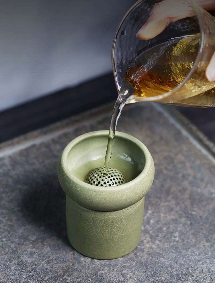 LIONRHK TEA - Yixing Ore Green Clay Tea Strainer