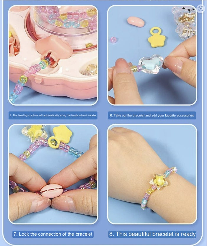 LIONRHK TOY - Children's Necklace Bracelet Beading Machine