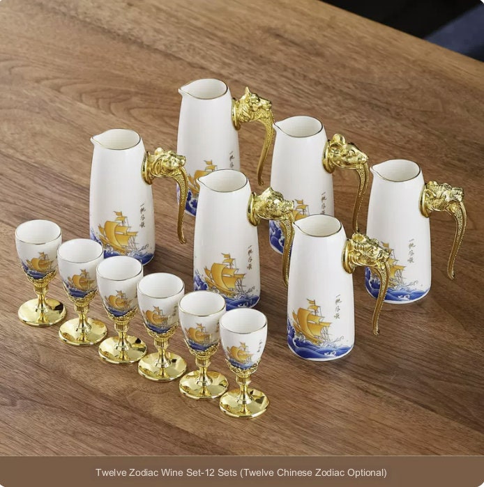 LIONRHK TEA - Chinese Zodiac Wine Tea Set