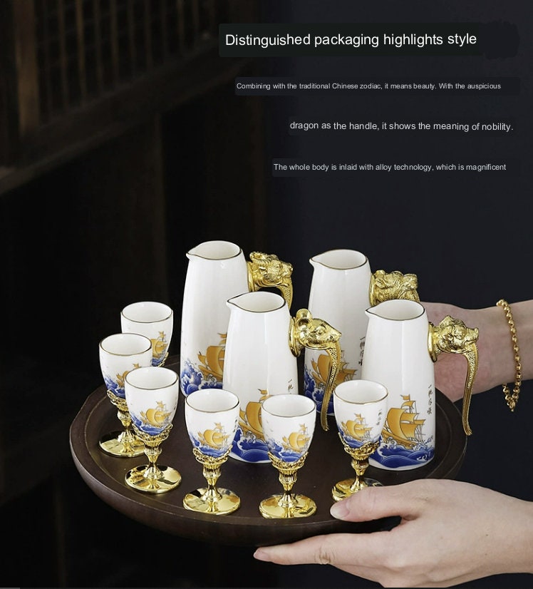 LIONRHK TEA - Chinese Zodiac Wine Tea Set