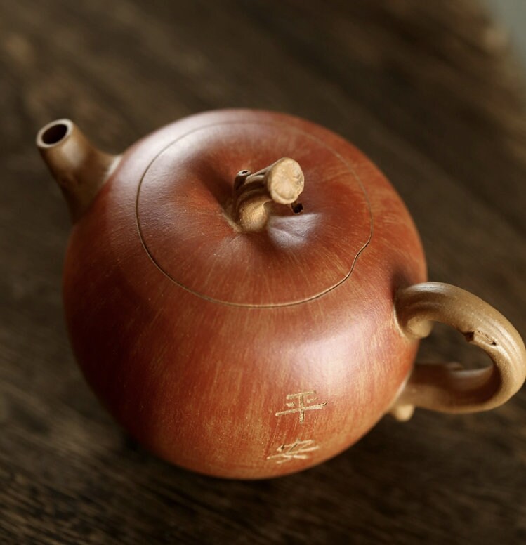 LIONRHK TEA - Yixing Zisha Clay Teapot, Apple Tea Pot 160ml