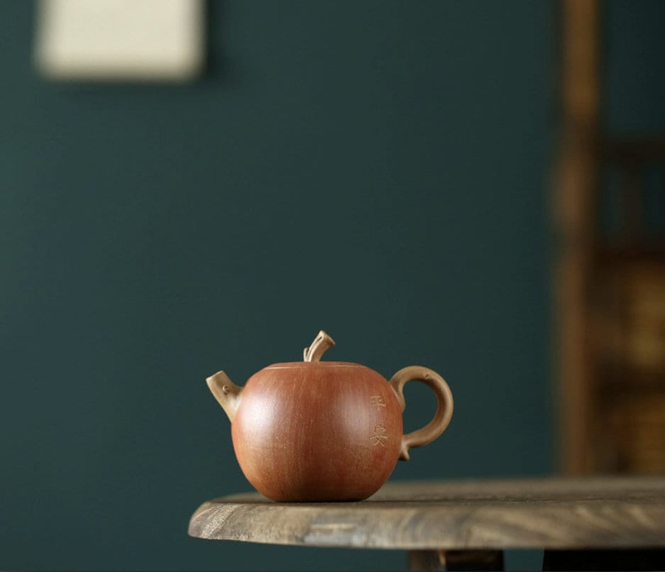 LIONRHK TEA - Yixing Zisha Clay Teapot, Apple Tea Pot 160ml