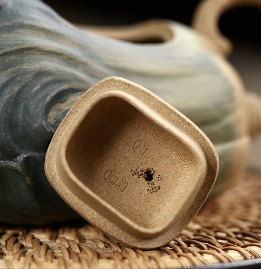 LIONRHK TEA - Yixing Zisha Clay Teapot, Cabbage Tea Pot 280ml