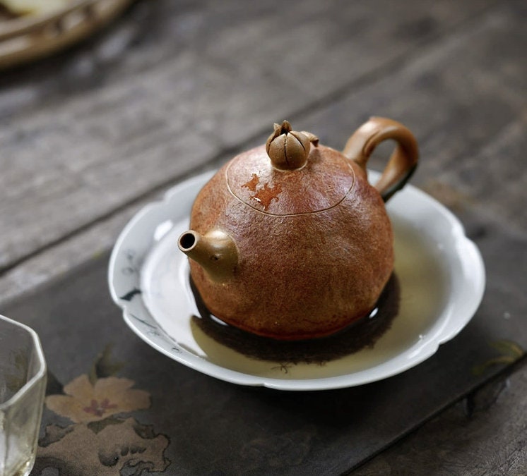 LIONRHK TEA - Yixing Zisha Clay Teapot, Pomegranate Tea Pot 170cc