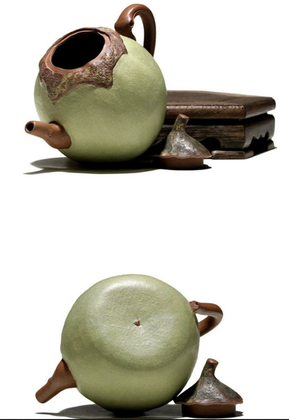 LIONRHK TEA - Yixing Zisha Clay Teapot, Eggplant Tea Pot 180cc