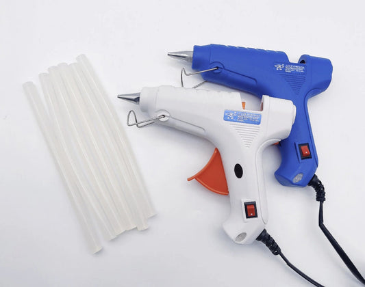 LIONRHK TUFT - Kit \ 60W Hot Melt Glue Gun + 10pcs 11X190mm Glue Sticks for Tufting Rug / Handcrafted / Ceramics / Fabrics / Paper