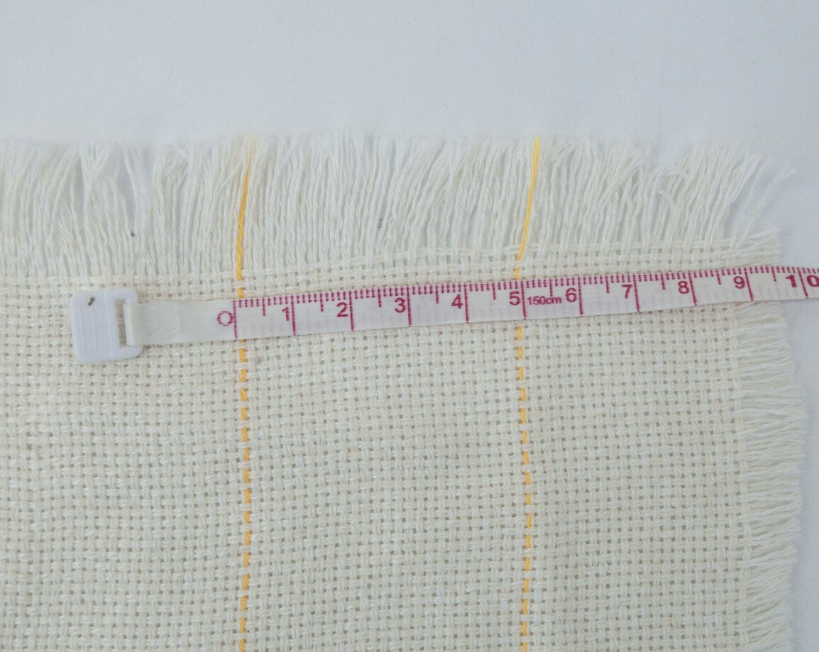 LIONRHK TUFT - 60 In\1.6 Yard\150cm Tufting Cloth, Monks Cloth With Yellow Guidelines For Tufting Gun Tufting Fabric