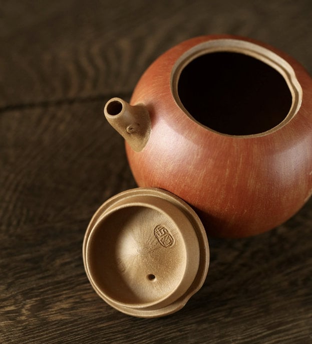 LIONRHK TEA - Yixing Zisha Clay Teapot, Apple Tea Pot 160ml