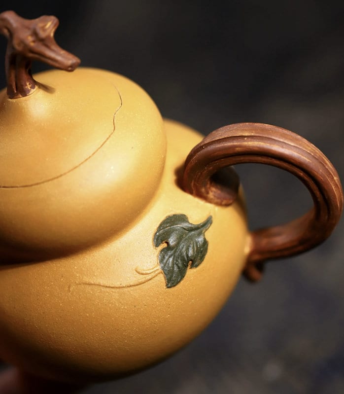 LIONRHK TEA - Yixing Zisha Clay Teapot, Gourd Tea Pot 200ml