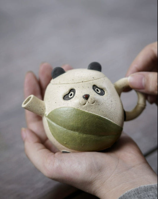 LIONRHK TEA - Yixing Zisha Clay Teapot, Panda Tea Pot 120cc