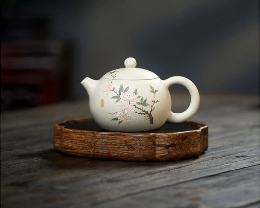 LIONRHK TEA - Yixing Zisha Clay Teapot, Peony Xi Shi Tea Pot 250cc