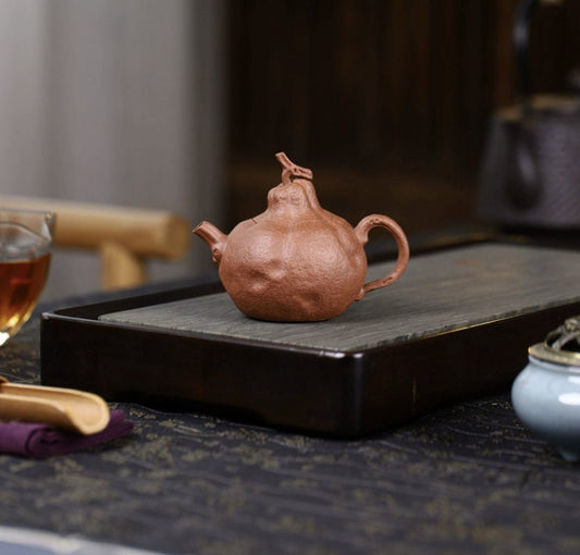 LIONRHK TEA - Yixing Zisha Clay Teapot, Tangerine Tea Pot 140ml