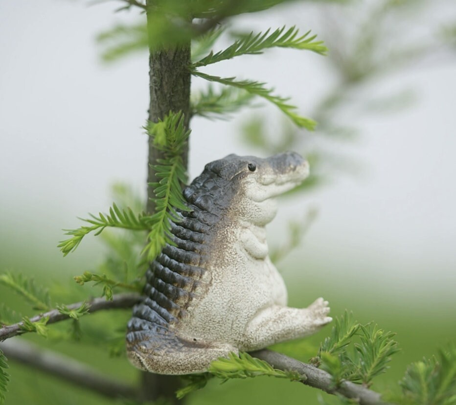 LIONRHK TEA - Zisha Tea Pet Baby Crocodile, Handmade Ornament