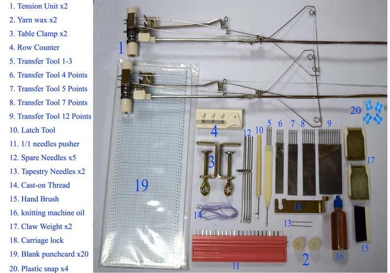 SINGER / SILVER REED SA5P Standard Gauge Punch card Knitting Machine