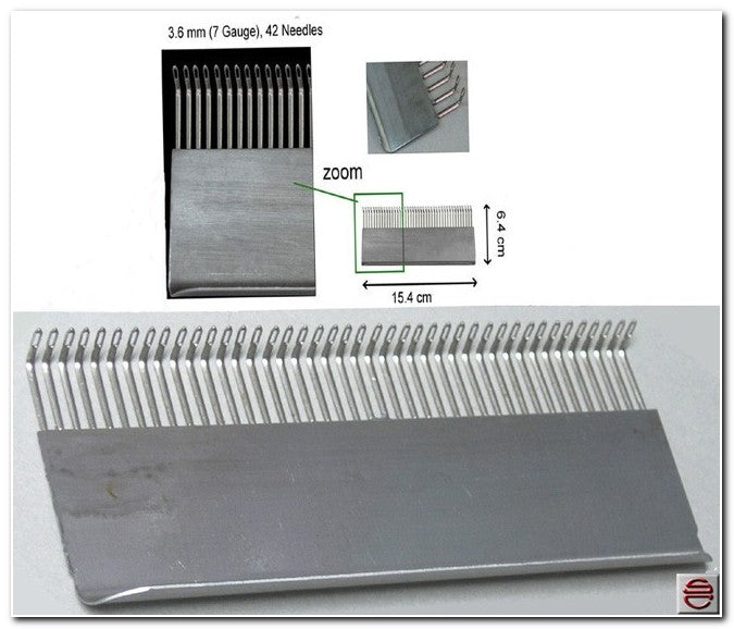 Peines de transferencia para máquina de tejer de 3,6 mm, Brother y Singer 