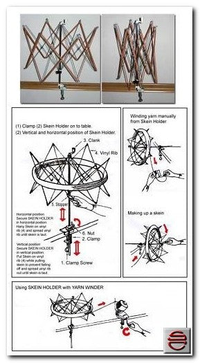 Skein Holder for Knitting Yarn KA053