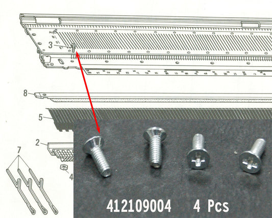 Screw 2.38-56x7 412109004 and 405663001