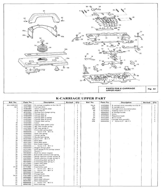 CK35 PARTS CATALOGUE 888371