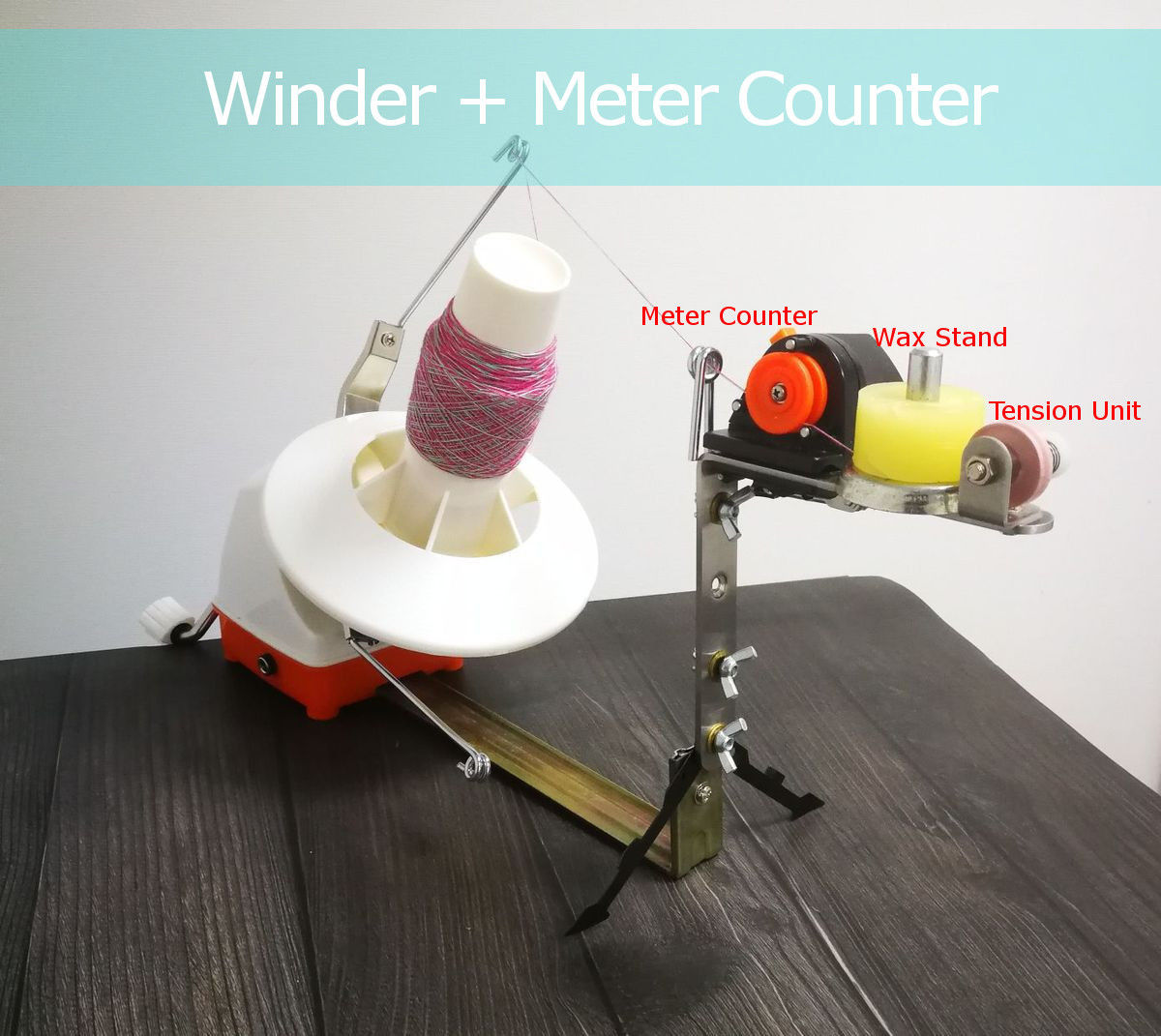 L2 Jumbo Yarn Ball Winder W/ Meter Length Counter