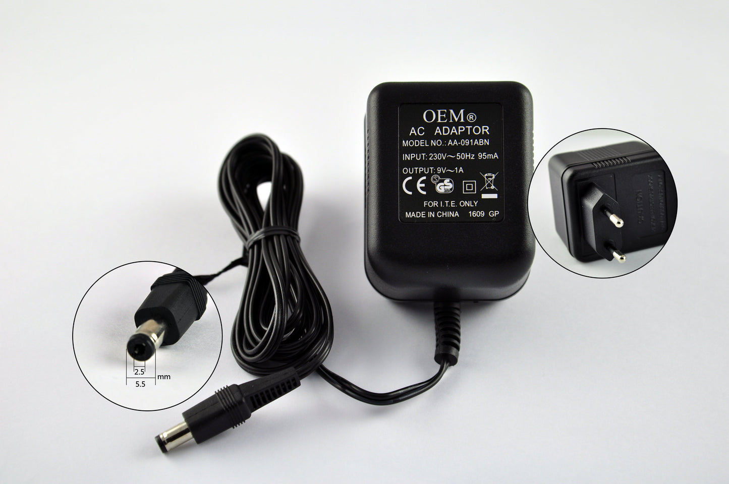 100% Brand New 9V 1A (C) GENUINE AC To DC Power adapter