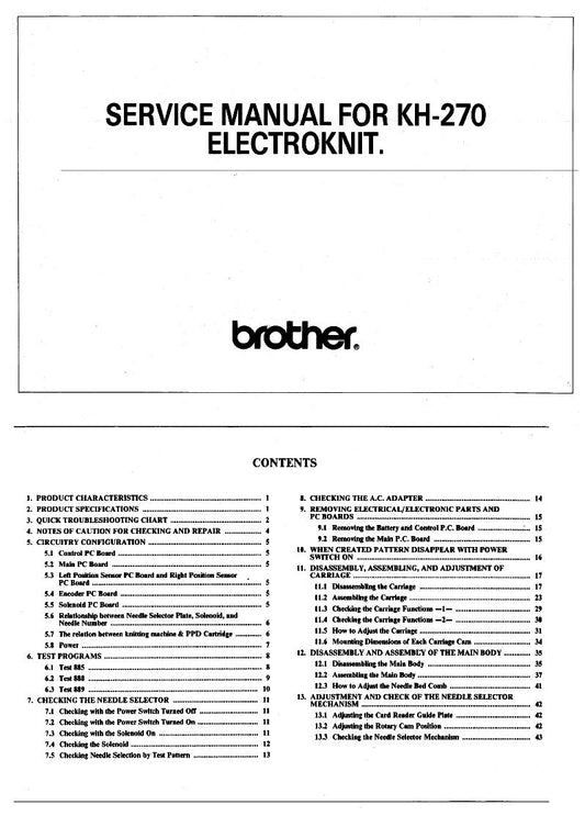 KH270 SERVICE MANUAL 888335