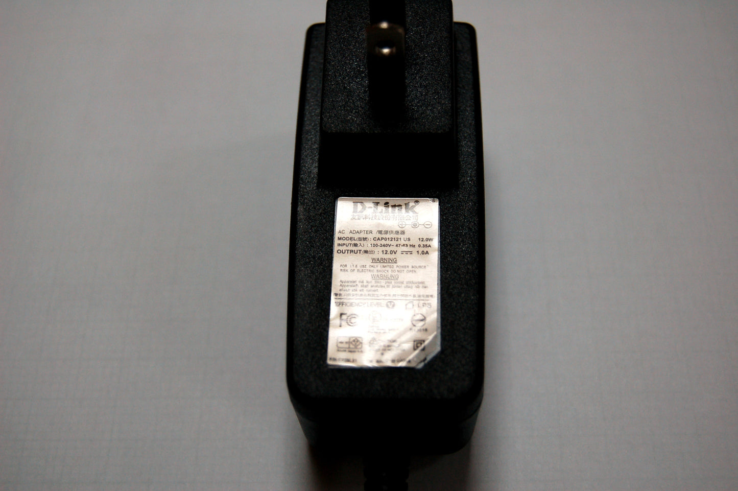 Type A Power Adapter , US Plug for 12V / 1A - 887001