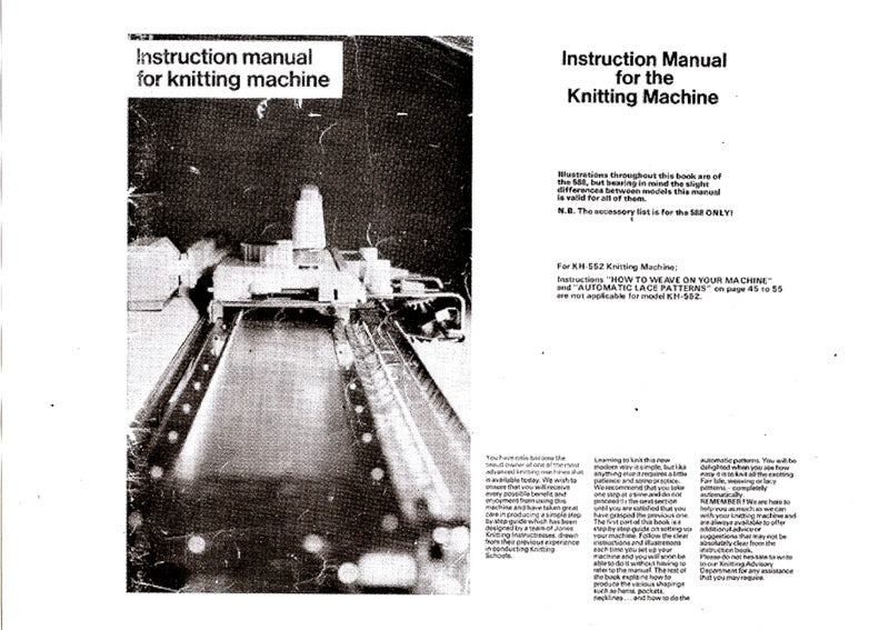 KH552 INSTRUCTION MANUAL  888111