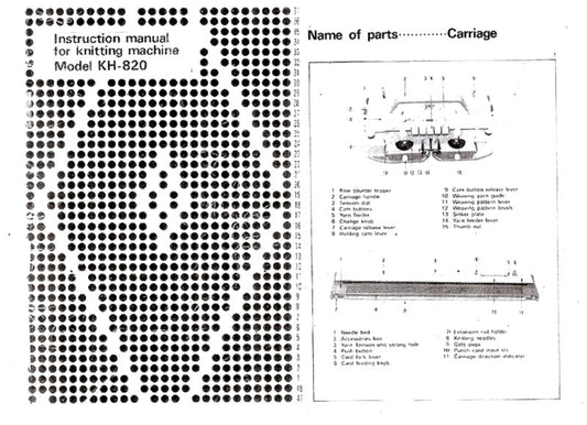 KH820 KH840 INSTRUCTION MANUAL 888136