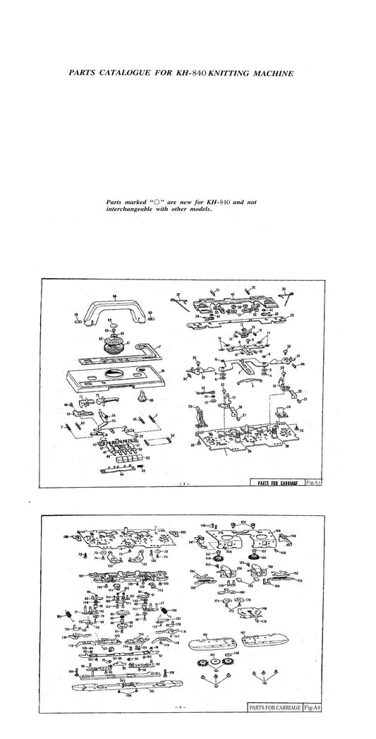 KH840 PARTS CATALOGUE 888385