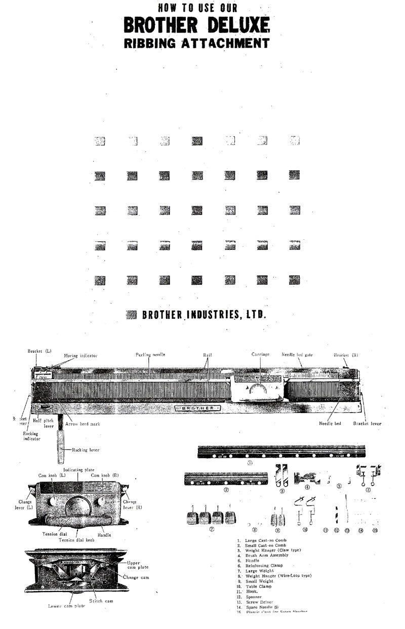 KR531/551. KNITTING MACHINE INSTRUCTION BOOK 888125