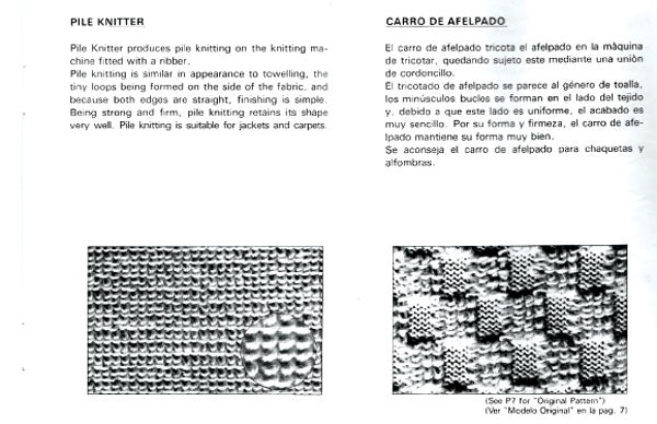 888659 TOYOTA PILE KNITTER MANUAL for TOYOTA KNITTING MACHINE