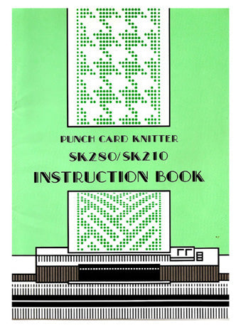 888608 SINGER PARTS CATALOGU For SK280 / SK210 / SK740 KNITTING