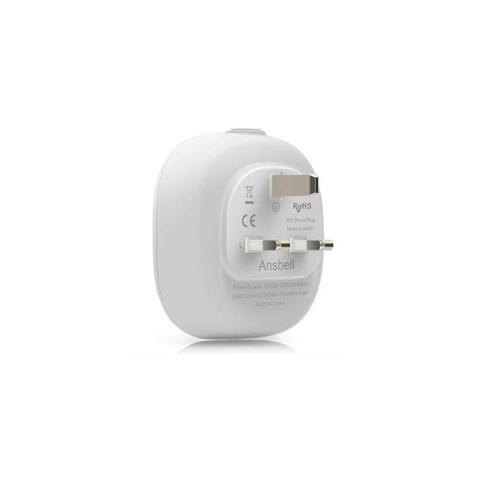 Enchufe inteligente UKG PRO WiFi de 13 A con aplicaciones de monitoreo de energía y voz