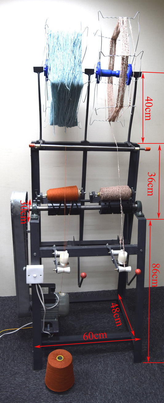 Two Holders Electrical Come / Wool / Yarn Winder