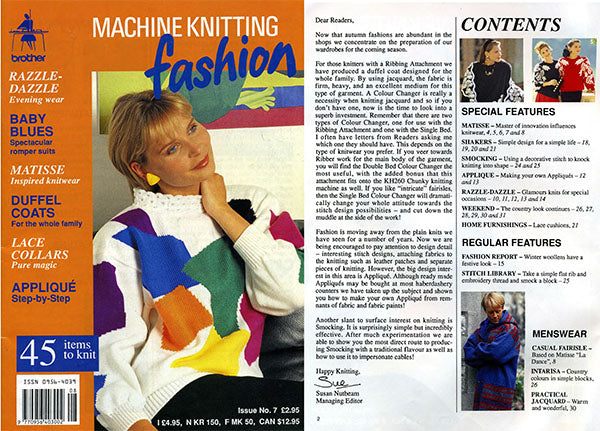 888247 MACHINE KNITTING BROTHER FASHION Issue 07