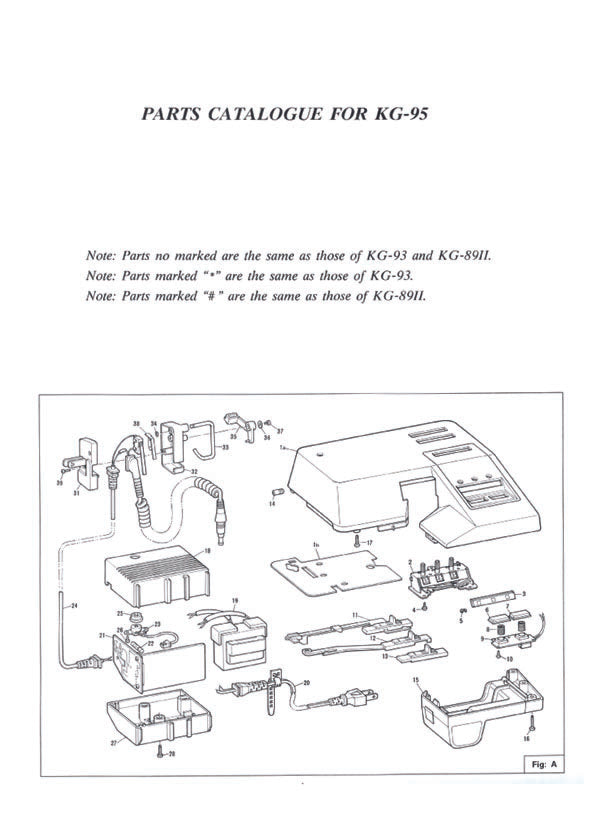 KG95 PARTS CATALOGUE 888376