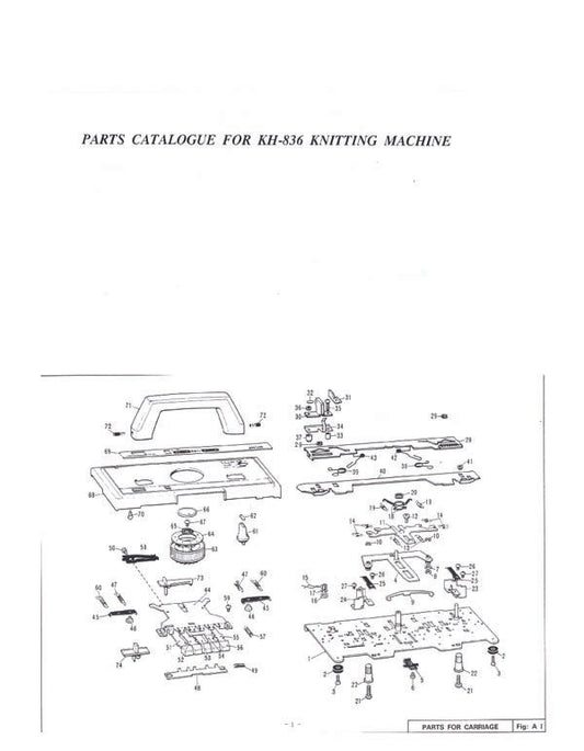 KH836 PARTS CATALOGUE 888383