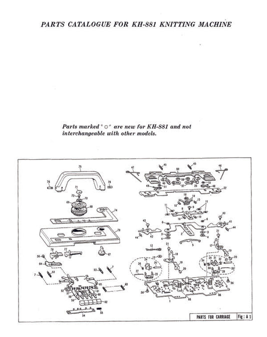 KH881 PARTS CATALOGUE 888388