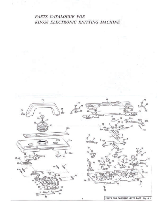 KH950 PARTS CATALOGUE 888395